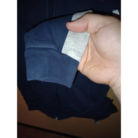 Adidas Samba Style Medium Youth 11-12 Dark Blue 3 Stripes Track Jacket CE 1086 - Picture 7 of 12